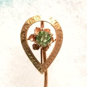 Antique Victorian / Edwardian Gold Stick Pin
